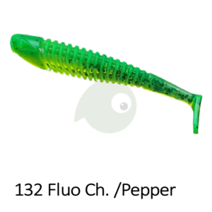 Boroda Baits Yakudza 85 mm Fluo Chartreuse & Pepper